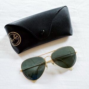 VINTAGE B&L RAY-BAN ARISTA  AVIATOR SUNGLASSES